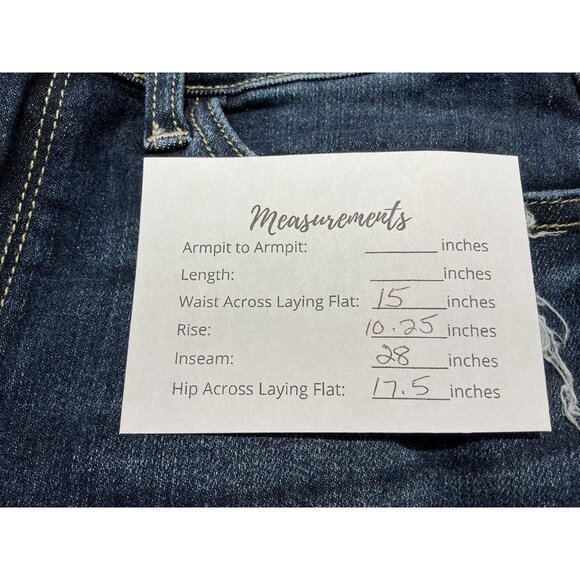 Judy Blue Boyfriend Fit Jeans 7/28 Medium Wash Distressed 5 Pocket - Picture 10 of 10